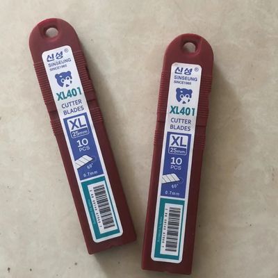 Αγορά Ασφάλεια Snap Off Μαχαίρι 25mm 18mm SK2 Carbon Steel Cutter Blades Για εσωτερικό κουτί συσκευασία 126mm ηλεκτρονική κατασκευή