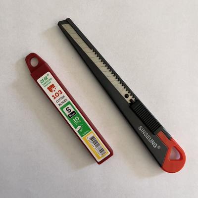 Αγορά 0.38mm Thick 9mm Cutter Blades High Carbon Steel Refill Blades for Wrapping ηλεκτρονική κατασκευή