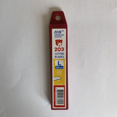 Εργονομικές λεπίδες κοπής 18mm 60 μοιρών γωνία 0.5mm πάχος