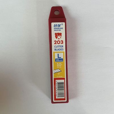 SK2 Ατσάλι 8 Τμήμα 0.5mm 18mm Snap Off λεπίδες μαχαιριού για βαριά κόψιμο