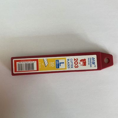 Ασημένιες Λεπίδες Μαχαιριού 8 Τμημάτων 18mm Sk2 Ανθρακούχος Χάλυβας Γωνία Κοπής 60°