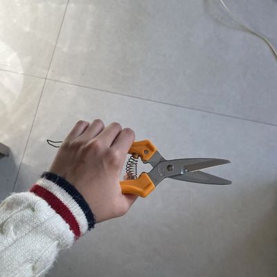 Ιδανικό 200mm πορτοκαλί χειριστήριο εργαλεία ψαλίδι για το σύρμα υφασμάτων πλαστικού δέρματος κοπή ((SB101)