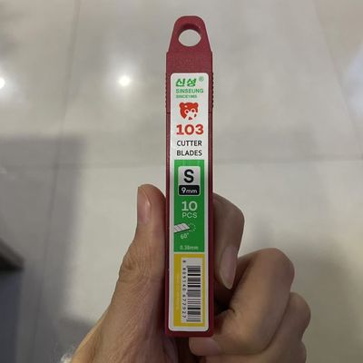 60 βαθμών SK2 Χρησιμοποιήσιμο μαχαίρι Snap Off αντικατάσταση λεπίδας 9mm πλάτος